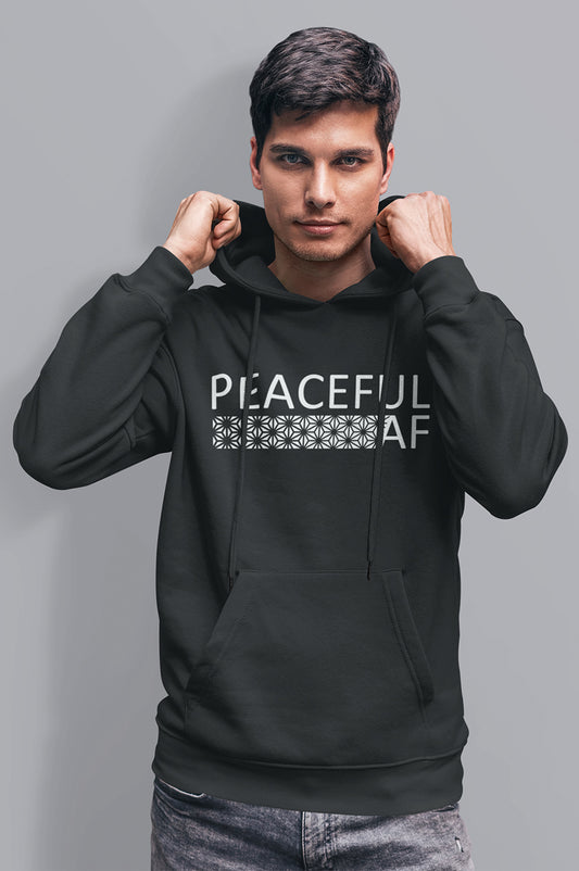 MENS ORGANIC HOODIE - PEACEFUL AF