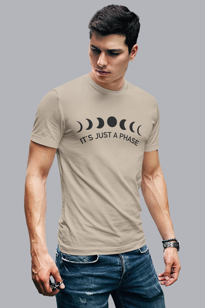 MENS ORGANIC TEE - IT'S JUST A PHASE