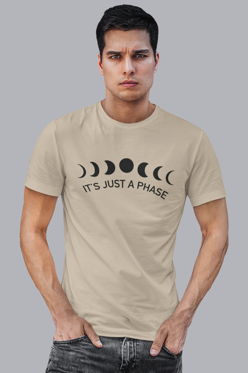 MENS ORGANIC TEE - IT'S JUST A PHASE
