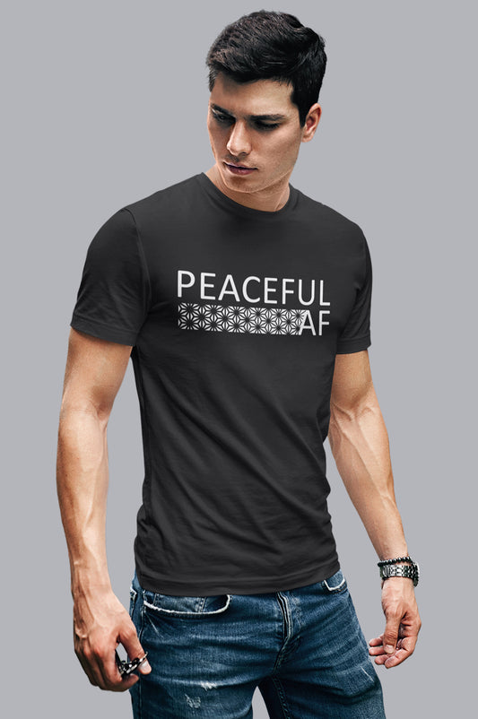 MENS ORGANIC TEE - PEACEFUL AF