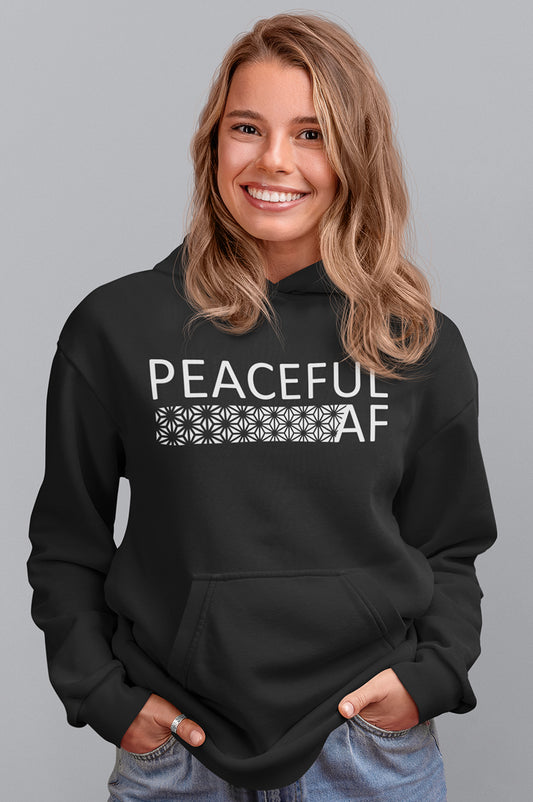 WOMENS ORGANIC HOODIE - PEACEFUL AF