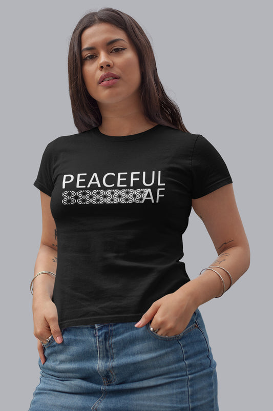 WOMENS ORGANIC TEE - PEACEFUL AF