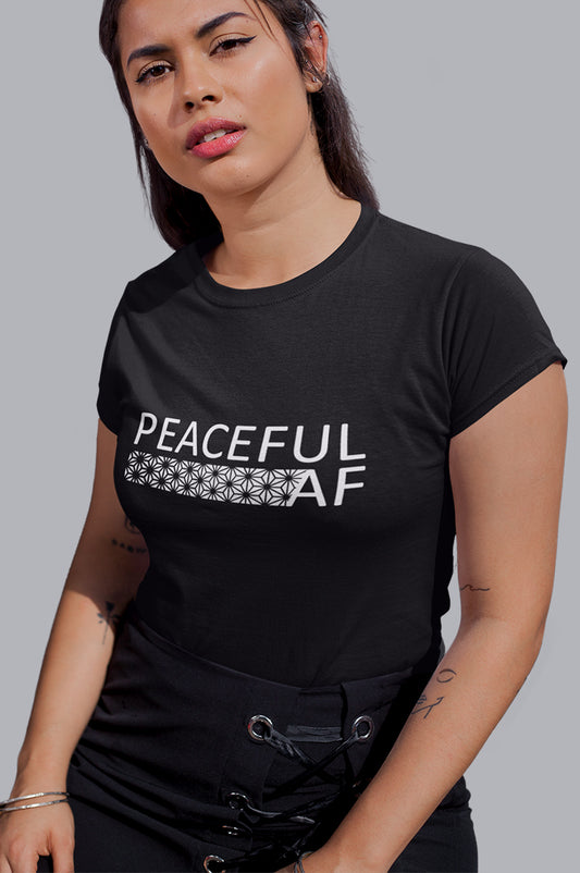 WOMENS ORGANIC TEE - PEACEFUL AF