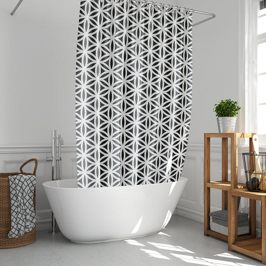 FLOWER OF LIFE SHOWER CURTAIN