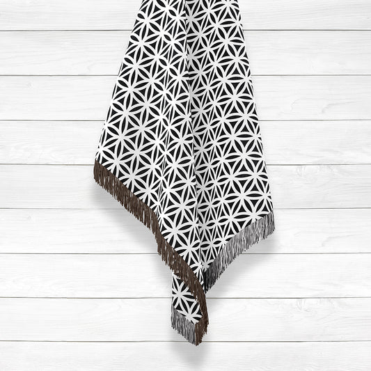 FLOWER OF LIFE WOVEN BLANKET